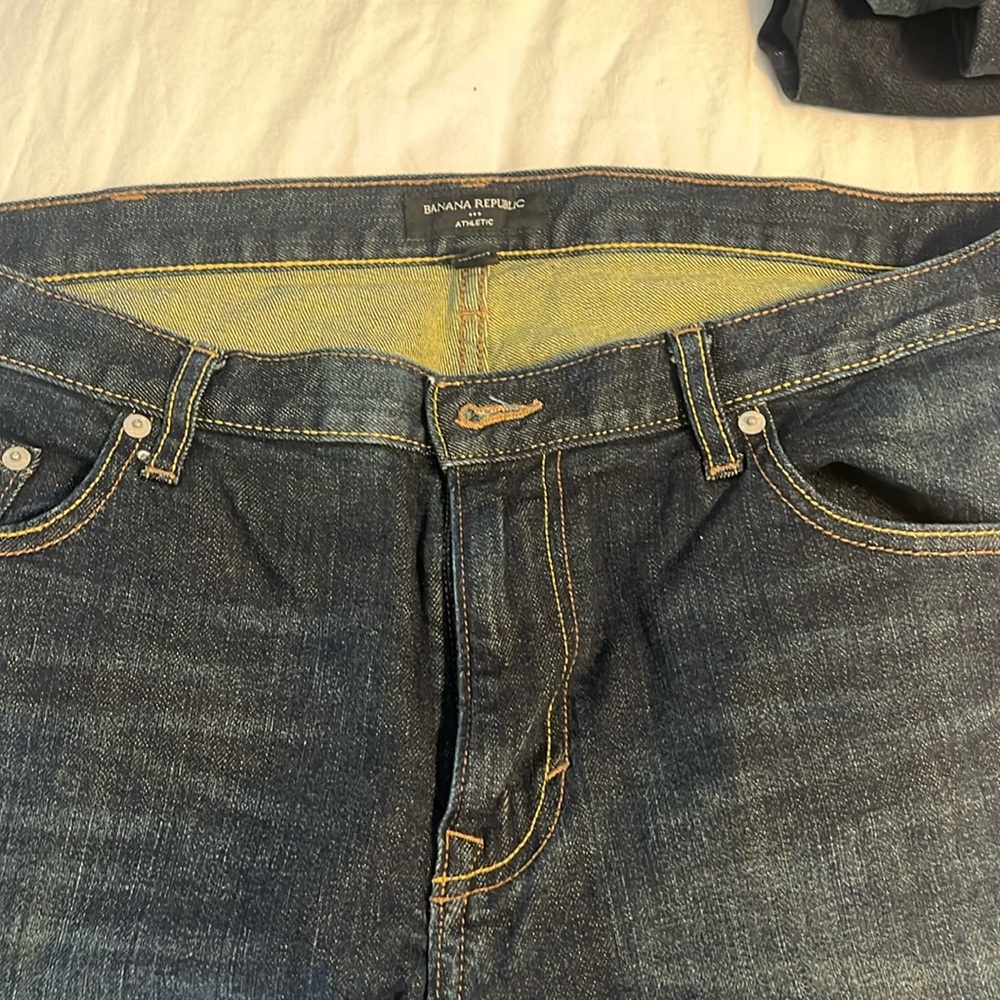 NWOT banana republic dark denim athletic jeans